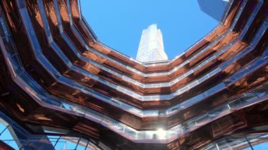The Vessel at Hudson Yards in Manhattan - NEW YORK, UNITED STATES - FEBRUARY 14, 2023