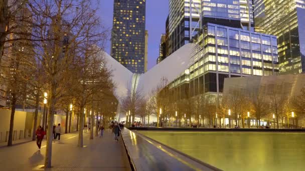 World Trade Center Downtown Manhattan New York City United States — Stock Video