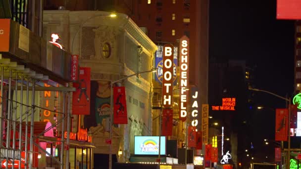 Theater Broadway New York New York City Vereinigte Staaten Februar — Stockvideo