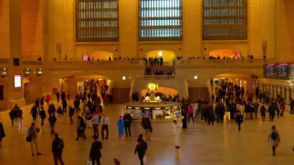 Nowy Jork Grand Central Station Ulicy Manhattan Nowość York Stany — Wideo stockowe