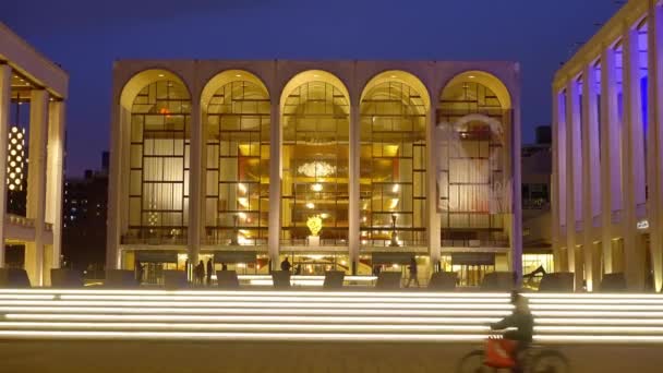 Метрополітен Опера Нью Йорку Також Називається Мет Нова Йорк Сіті — стокове відео