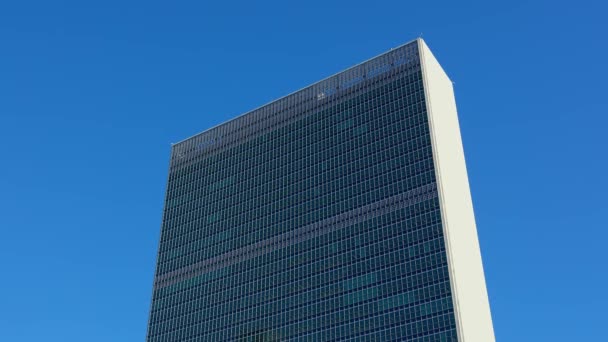 Sede Das Nações Unidas Nova York Nova Iorque Estados Unidos — Vídeo de Stock