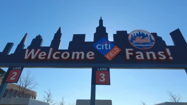 Stadion Citifield Rumah Dari New York Mets New York United — Stok Video