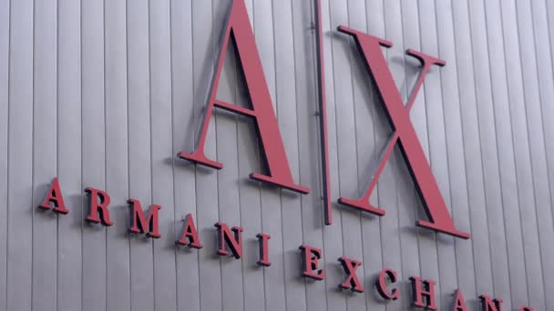 Armani Exchange Quinta Avenida Nueva York Nueva York City Estados — Vídeo de stock
