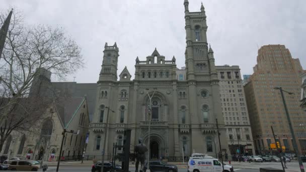 Masonic Temple Philadelphia Philadelphia United States February 2023 — Stock Video