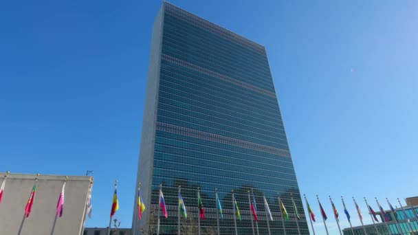 United Nations Headquarter New York New York United States February — Stockvideo