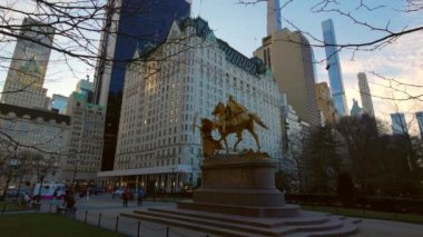 New York Plaza Hotel at Central Park - NEW YORK, UNITED STATES - FEBRUARY 14, 2023