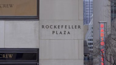 Rockefeller Plaza New York - New York Şehri, Birleşik Devletler - 14 Şubat 2023