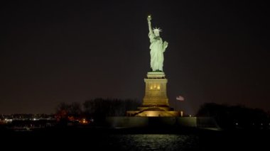 Statue of Liberty in New York at night - travel photography