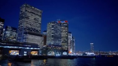 The financial district of Downtown Manhattan at night - travel photography