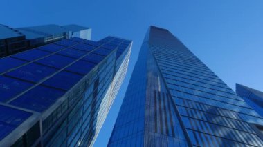 Manhattan Hudson Metrelerindeki modern gökdelenler - New York, Birleşik Devletler - 14 Şubat 2023