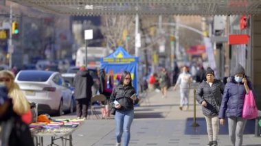 125. Cadde, Harlem New York - New York Şehri, Birleşik Devletler - 14 Şubat 2023