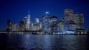 Manhattan şehir merkezinin finans bölgesi - seyahat fotoğrafçılığı