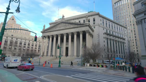 Oberster Gerichtshof New York New York Vereinigte Staaten Februar 2023 — Stockvideo