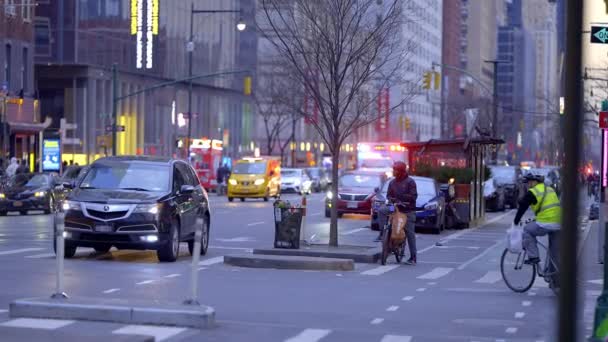 Ambulance Car Streets New York New York City United States — Stock Video