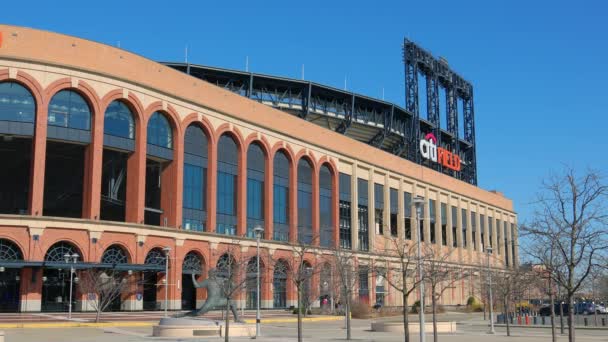 Citifield Stadion New York Mets Otthona New York Egyesült Államok — Stock videók
