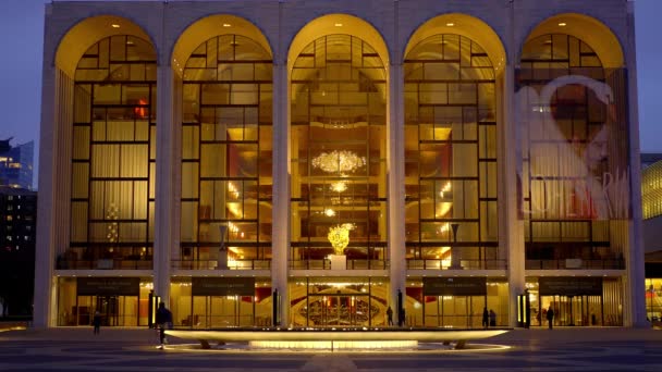 Metropolitan Opera New Yorkban Más Néven Met New York City — Stock videók