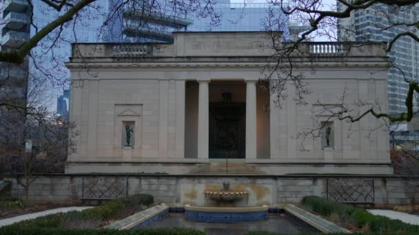 Rodin Museum Philadelphia Philadelphia Verenigde Staten Februari 2023 — Stockvideo