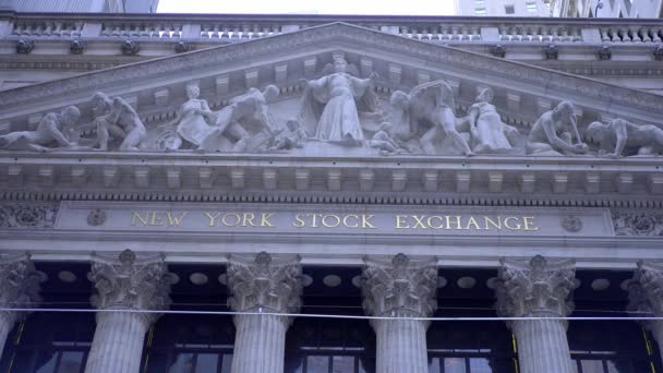 New York Stock Exchange Nyse Manhattan New York City United — Stock video