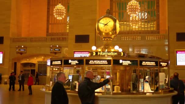 New York Grand Central Station Manhattan 42Nd Street New York — Stockvideo