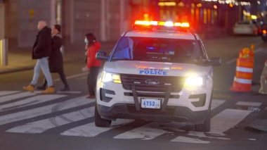 NYPD New York Polis Arabası - New York Şehri, Birleşik Devletler - 14 Şubat 2023