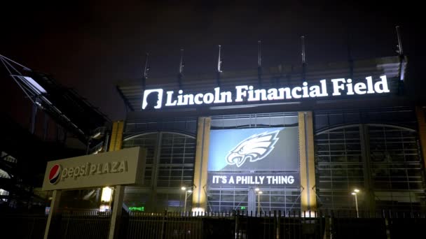 Lincoln Financial Field Home Philadelphia Eagles Philadelphia United States February — стокове відео