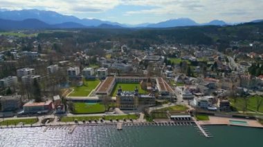 Avusturya 'daki Woerthersee Gölü' nün Velden kenti - seyahat fotoğrafçılığı