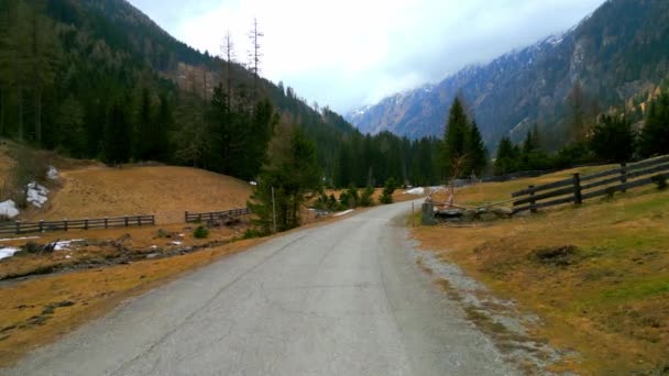 Wspaniała Dolina Poellatal Austrii Zdjęcia Wakacji — Wideo stockowe
