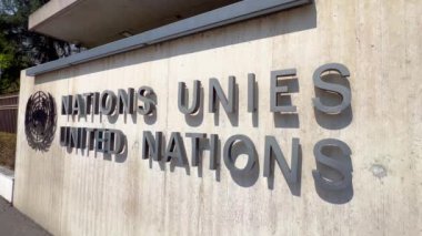 Birleşmiş Milletler Avrupa Merkezi Cenevre İsviçre 'de - GENEVA, SWitzERLAND EUROPE - 19 Nisan 2023