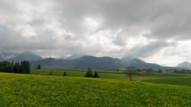 Alman Allgau 'sunda tipik manzara - hava aracı fotoğrafçılığı