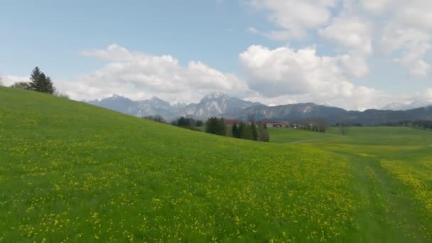 Veduta Aerea Sulle Alpi Tedesche Sua Straordinaria Natura Fotografia Aerea — Video Stock