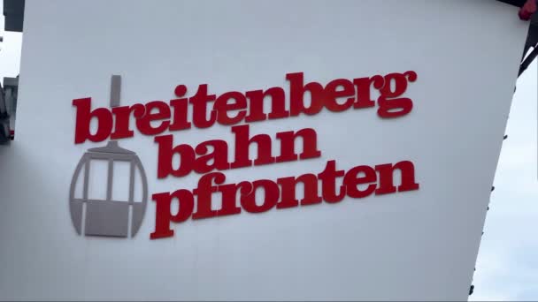Kabelbilen Breitenbergbahn Tyska Allgau Allgau Region Tyskland Maj 2023 — Stockvideo