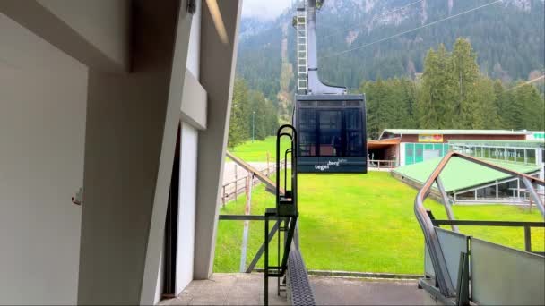 Lanovka Allgau Pohoří Tegelberg Německo Allgau Region Německo 2023 — Stock video