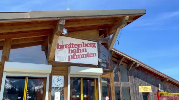 Breitenbergbahn Allgäu Allgau Region Deutschland Mai 2023 — Stockvideo