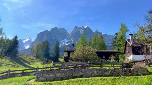 Typische Landschaft Mit Ihren Grünen Wiesen Allgäu Reisefotos — Stockvideo