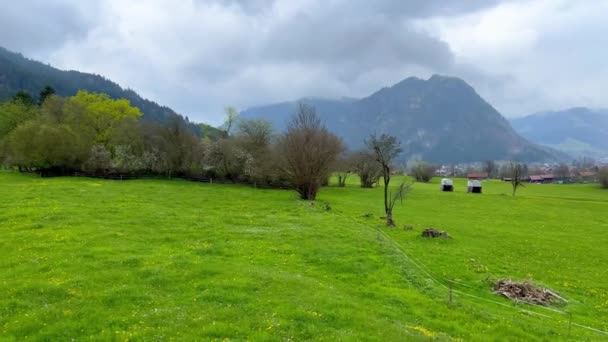 Krásné Údolí Allgau Německo Cestovní Fotografie — Stock video