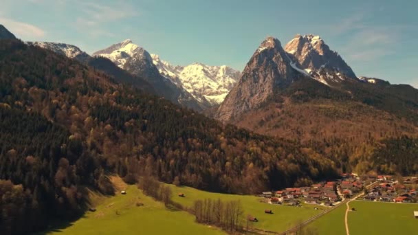 Wonderful Landscape German Allgau View Amazing Drone Photography — Stock Video