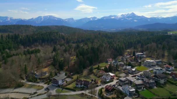 Cidade Velden Lago Woerthersee Áustria Viagens — Vídeo de Stock