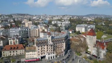 Yukarıdan Lozan Şehri - İHA 'dan hava manzaralı