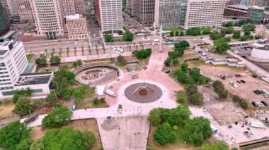 Detroit 'ten Hart Plaza - DETROIT, MICHIGAN - 11 Haziran 2023