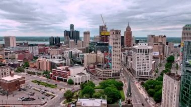 Detroit şehir merkezinden - DETROIT, MICHIGAN - 11 Haziran 2023