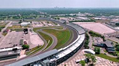 Indianapolis Motor yarış pisti yukarıdan - INDIANAPOLIS, Hindistan - 07 Haziran 2023