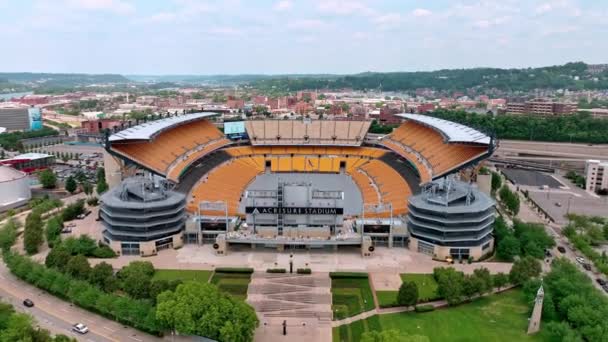 Akrisure Stadion Městě Pittsburgh Shora Pittsburgh Pennsylvania 2023 — Stock video