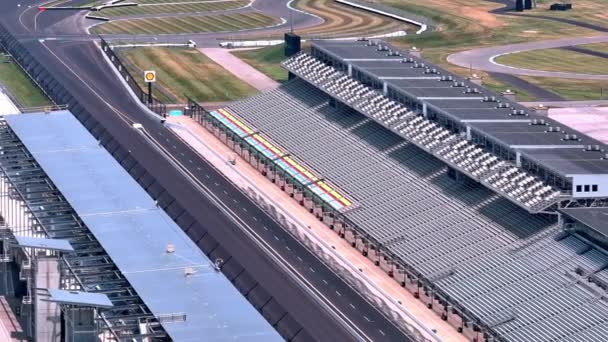 Indianapolis Motor Yarış Pisti Yukarıdan Indianapolis Hindistan Haziran 2023 — Stok video