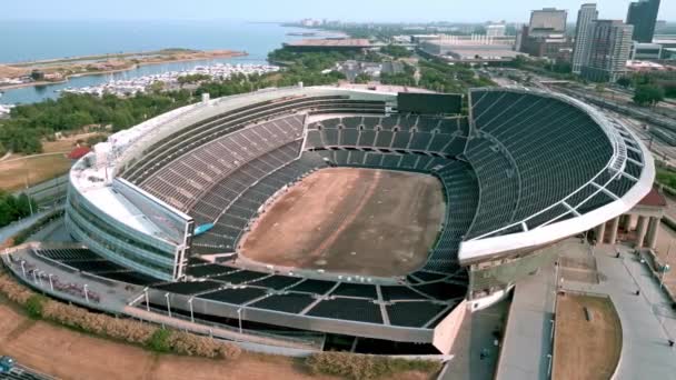 Stadion Soldier Field Chicago Góry Chicago Illinois Czerwiec 2023 — Wideo stockowe