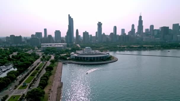 Stad Chicago Vlucht Solidariteitsaandrijving Chicago Illinois Juni 2023 — Stockvideo