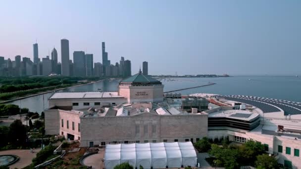 Shedd Aquarium Chicago Von Oben Chicago Illinois Juni 2023 — Stockvideo