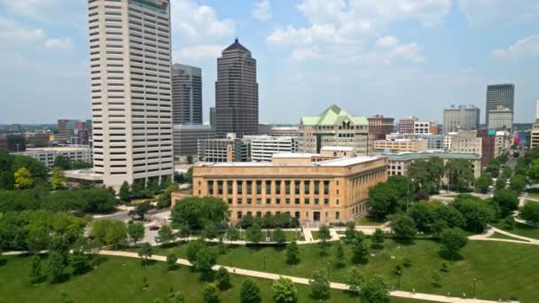 Окружной Суд Сша Колумбусе Огайо Сверху Columbus Ohio June 2023 — стоковое видео