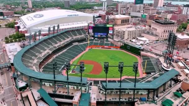 Comerica Park Baseball Stadion Detroitu Shora Detroit Michigan Června 2023 — Stock video