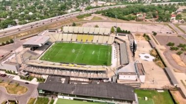 Columbus Ohio Tarihi Ekip Stadyumu 'ndaki Mapfre Stadyumu yukarıdan COLUMBUS, OHIO - 08 Haziran 2023